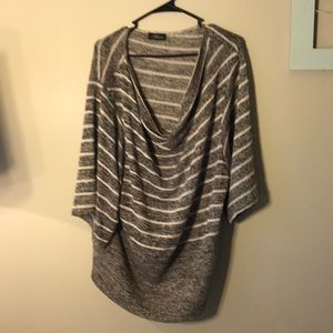 Women’s plus striped light weight sweater